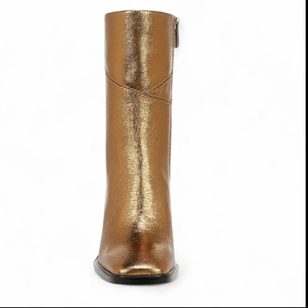 Franco Sarto Bronze Stevie Boots, Women's Size‎ 8.5